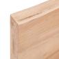 Preview: Tischplatte 60x60x(2-6) cm Massivholz Behandelt Baumkante