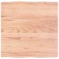 Preview: Tischplatte 60x60x2 cm Massivholz Eiche Behandelt Baumkante