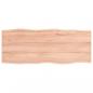 Preview: Tischplatte 100x40x2 cm Massivholz Eiche Behandelt Baumkante