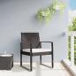 Preview: ARDEBO.de - Garten-Esszimmerstühle 2 Stk. Braun PP-Rattan