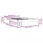 Preview: Stapelbett Schwarz 80x200 cm Massivholz Kiefer