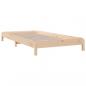 Preview: Stapelbett 75x190 cm Massivholz Kiefer