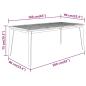 Preview: Gartentisch 160x90x75 cm Massivholz Akazie