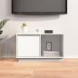 Preview: TV-Schrank Weiß 74x35x44 cm Massivholz Kiefer