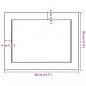 Preview: Wandregal Hellbraun 40x30x(2-4) cm Massivholz Eiche Behandelt