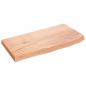 Preview: Wandregal Hellbraun 60x30x(2-4) cm Massivholz Eiche Behandelt