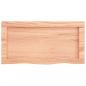 Preview: Wandregal Hellbraun 60x30x(2-4) cm Massivholz Eiche Behandelt