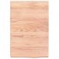 Preview: Wandregal Hellbraun 40x60x(2-6) cm Massivholz Eiche Behandelt