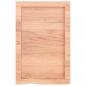 Preview: Wandregal Hellbraun 40x60x(2-6) cm Massivholz Eiche Behandelt