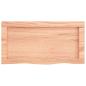 Preview: Wandregal Hellbraun 60x30x(2-6) cm Massivholz Eiche Behandelt