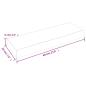 Preview: Wandregal Hellbraun 60x20x6 cm Massivholz Eiche Behandelt