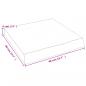 Preview: Wandregal Hellbraun 40x40x(2-6) cm Massivholz Eiche Behandelt