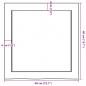 Preview: Wandregal Hellbraun 40x40x(2-6) cm Massivholz Eiche Behandelt