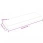 Preview: Wandregal Hellbraun 60x20x4 cm Massivholz Eiche Behandelt