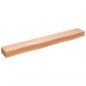 Preview: Wandregal Hellbraun 80x10x6 cm Massivholz Eiche Behandelt