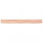 Preview: Wandregal Hellbraun 100x10x6 cm Massivholz Eiche Behandelt