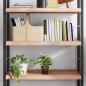 Preview: ARDEBO.de - Wandregal Hellbraun 100x50x(2-6) cm Massivholz Eiche Behandelt
