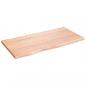 Preview: Wandregal Hellbraun 80x40x2 cm Massivholz Eiche Behandelt
