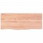 Preview: Wandregal Hellbraun 100x40x2 cm Massivholz Eiche Behandelt