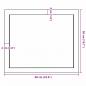Preview: Wandregal Hellbraun 60x50x(2-6) cm Massivholz Eiche Behandelt