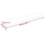 Preview: Wandregal Hellbraun 100x20x4 cm Massivholz Eiche Behandelt
