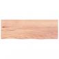 Preview: Wandregal Hellbraun 80x30x(2-6) cm Massivholz Eiche Behandelt