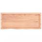 Preview: Wandregal Hellbraun 100x40x(2-4) cm Massivholz Eiche Behandelt