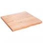 Preview: Wandregal Hellbraun 60x60x(2-4) cm Massivholz Eiche Behandelt