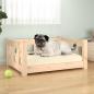 Preview: ARDEBO.de - Hundebett 65,5x50,5x28 cm Massivholz Kiefer