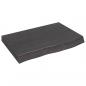 Preview: Wandregal Dunkelbraun 60x40x(2-6) cm Massivholz Eiche Behandelt