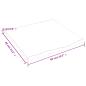 Preview: Wandregal Dunkelbraun 60x60x2 cm Massivholz Eiche Behandelt