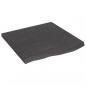 Preview: Wandregal Dunkelbraun 60x60x(2-4) cm Massivholz Eiche Behandelt