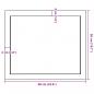 Preview: Wandregal Dunkelbraun 60x50x(2-6) cm Massivholz Eiche Behandelt