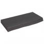 Preview: Wandregal Dunkelbraun 60x30x(2-6) cm Massivholz Eiche Behandelt