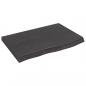 Preview: Wandregal Dunkelbraun 60x40x(2-4) cm Massivholz Eiche Behandelt