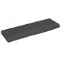 Preview: Wandregal Dunkelbraun 60x20x4 cm Massivholz Eiche Behandelt