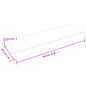 Preview: Wandregal Dunkelbraun 60x20x4 cm Massivholz Eiche Behandelt