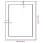 Preview: Wandregal Dunkelbraun 40x50x(2-4) cm Massivholz Eiche Behandelt