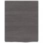 Preview: Wandregal Dunkelbraun 40x50x(2-6) cm Massivholz Eiche Behandelt