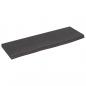 Preview: Wandregal Dunkelbraun 60x20x2 cm Massivholz Eiche Behandelt