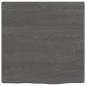 Preview: Wandregal Dunkelbraun 40x40x2 cm Massivholz Eiche Behandelt