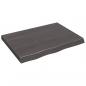 Preview: Wandregal Dunkelbraun 80x60x(2-6) cm Massivholz Eiche Behandelt