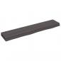 Preview: Wandregal Dunkelbraun 100x20x6 cm Massivholz Eiche Behandelt