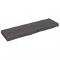 Preview: Wandregal Dunkelbraun 100x30x(2-6)cm Massivholz Eiche Behandelt