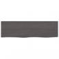 Preview: ARDEBO.de - Wandregal Dunkelbraun 100x30x2 cm Massivholz Eiche Behandelt