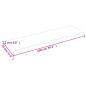 Preview: Wandregal Dunkelbraun 100x30x2 cm Massivholz Eiche Behandelt