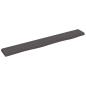 Preview: Wandregal Dunkelbraun 80x10x2 cm Massivholz Eiche Behandelt