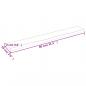 Preview: Wandregal Dunkelbraun 80x10x2 cm Massivholz Eiche Behandelt