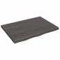 Preview: Wandregal Dunkelbraun 80x60x(2-4) cm Massivholz Eiche Behandelt