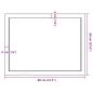 Preview: Wandregal Dunkelbraun 80x60x(2-4) cm Massivholz Eiche Behandelt